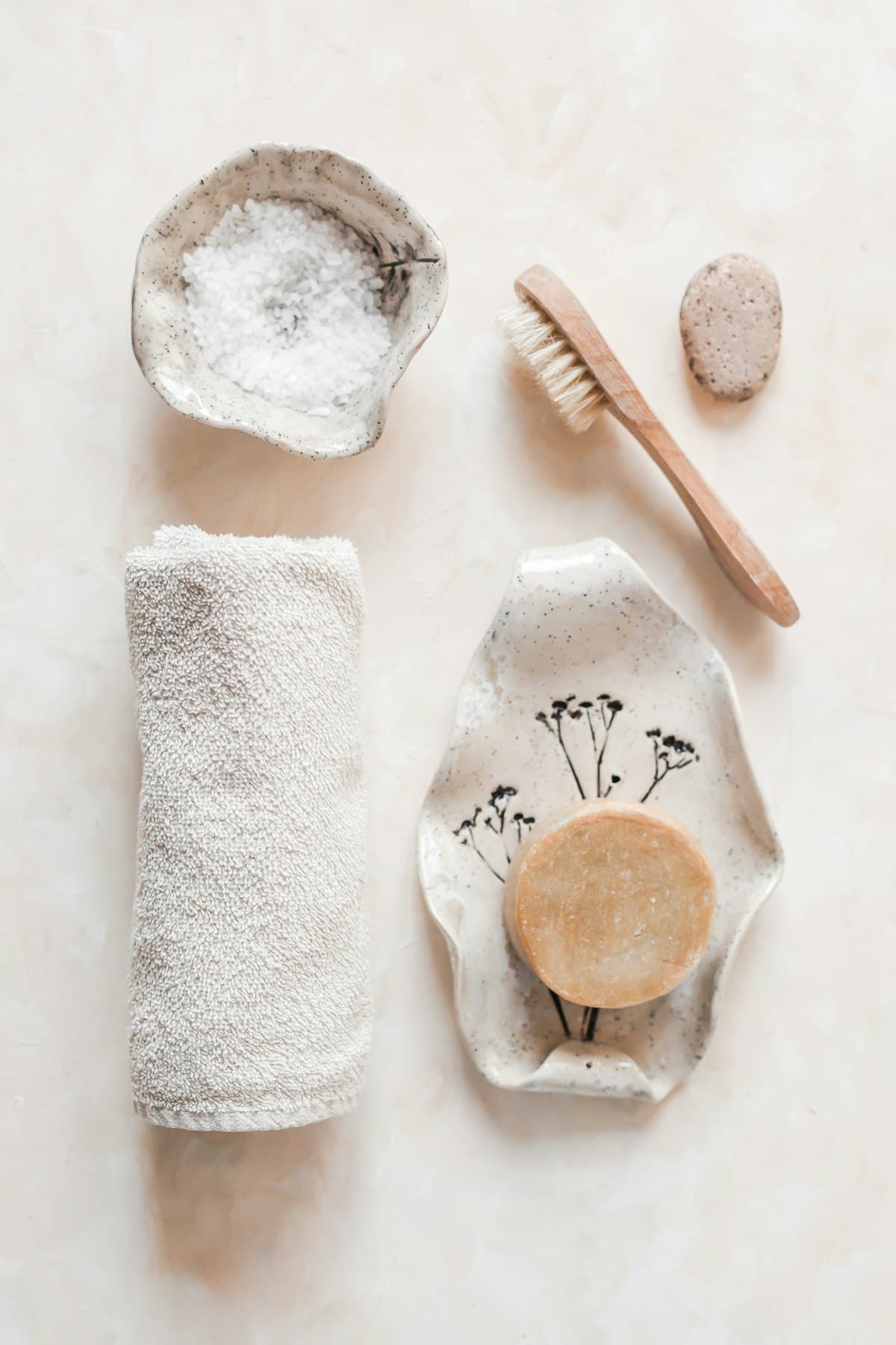 Towels, soap and care tools